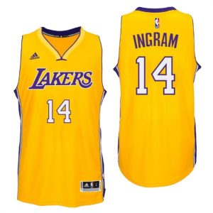 2016 Brandon Ingram LA Lakers #14 NBA Draft Home Gold Basketball Jersey 62161