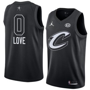 Basketball Jersey 2018 All-Star Cavaliers Kevin Love #0 Black Swingman Jersey 63596