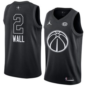 2018 All-Star Wizards John Wall #2 Black Swingman Jersey Basketball Jersey 63512