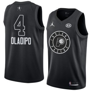 Basketball Jersey 2018 All-Star Pacers Victor Oladipo #4 Black Swingman Jersey 63493