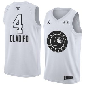 Basketball Jersey 2018 All-Star Pacers Victor Oladipo #4 White Swingman Jersey 63936