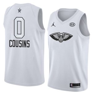 Basketball Jersey 2018 All-Star Pelicans DeMarcus Cousins #0 White Swingman Jersey 63750