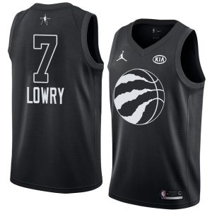 Basketball Jersey 2018 All-Star Raptors Kyle Lowry #7 Black Swingman Jersey 63529