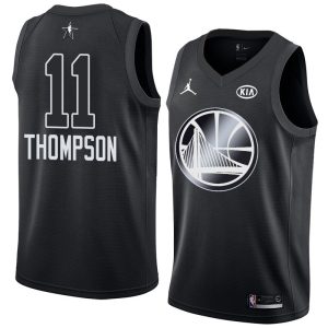 Basketball Jersey 2018 All-Star Warriors Klay Thompson #11 Black Swingman Jersey White 63521