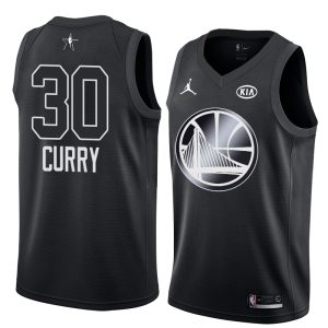 Basketball Jersey 2018 All-Star Warriors Stephen Curry #30 Black Swingman Jersey 63553