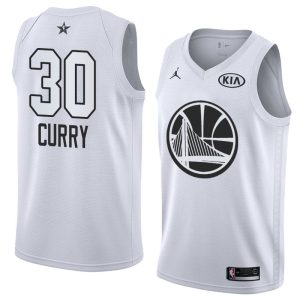 Basketball Jersey 2018 All-Star Warriors Stephen Curry #30 White Swingman Jersey 63758