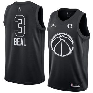 2018 All-Star Wizards Bradley Beal #3 Black Swingman Jersey Basketball Jersey 63612