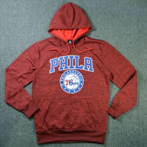 2019 Basketball NBA Phila 76ers Hoodie Red 64005