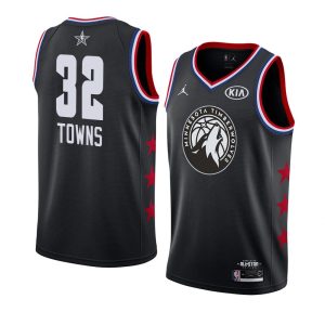 Basketball Jersey 2019 NBA All-Star Timberwolves Karl-Anthony Towns #32 Black Swingman Jersey Grey 64185