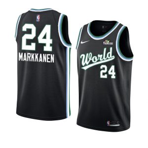 2019 Team USA Lauri Markkanen #24 NBA Rising Star Black Swingman Basketball Jersey 63444