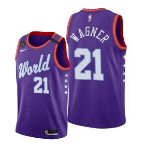 2020 Wizards Moritz Wagner #21 NBA Rising Star World Team Purple Basketball Jersey Tang 63218