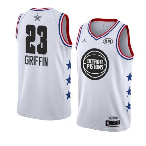 Basketball Jersey 2019 All-Star Pistons Blake Griffin #23 White Swingman Jersey 64636