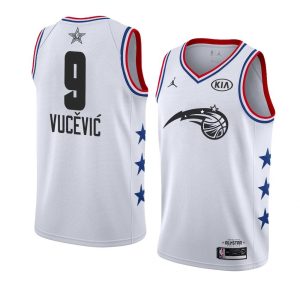 Basketball Jersey 2019 NBA All-Star Orlando Magic Nikola Vucevic #9 White Swingman Jersey 64610