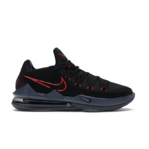 Nike LeBron 17 Low Black Red Dark Gray Green CD5007 001