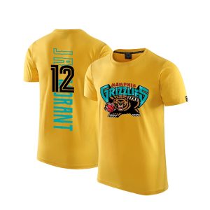 2020 Grizzlies 12 Ja Morant Yellow T-Shirt Yellow 91432