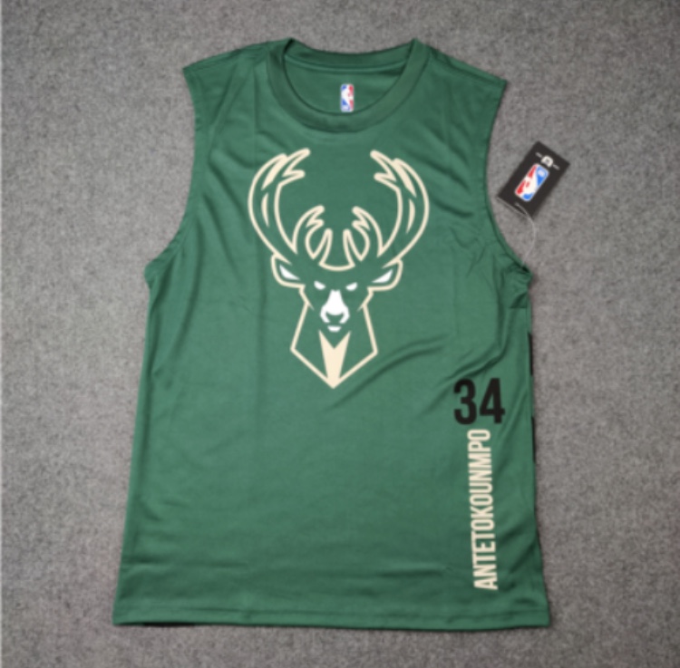 2020 Milwaukee Bucks Antetokounmpo 34 Green Shirt Black 92466