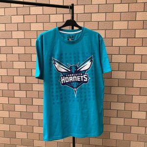 2020 NBA Charlotte Hornets Walker 15 Blue T-Shirt 93359