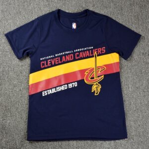 2020 NBA Cleveland Cavaliers 23 Dark Blue T-Shirt Green 88456