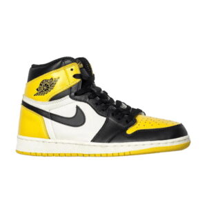 Air Jordan 1 Retro High OG Yellow Toe Sneakers AR1020 700