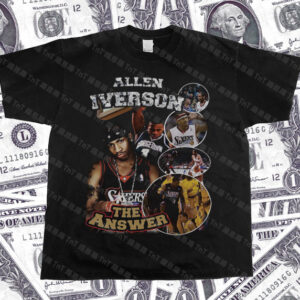 The Answer Allen Iverson Hiphop Vintage Tee Orange 94784