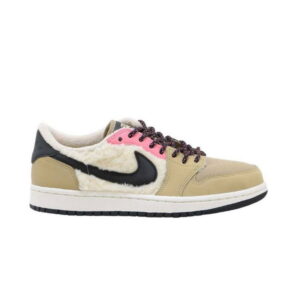 Sneakers Wmns Air Jordan 1 Retro Low Fleece Parachute Beige Grey AQ0828 200