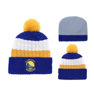 2019 Golden State Warriors Blue Yellow Hat 99359