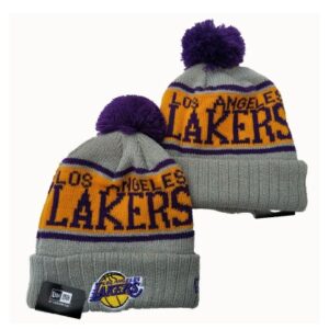 Hat 2019 New Era NBA LA Lakers Gray Yellow Hat 99367