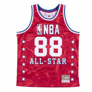 Aape x Mitchell & Ness Swingman All-Star 1988 Jersey Red AAPVTM9417XXE