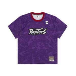 Aape x Mitchell & Ness Toronto Raptors BP Jersey Purple T-Shirt Grey AAPTEM9383XXE