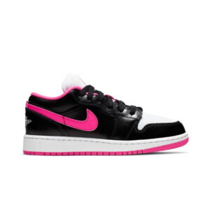 Air Jordan 1 Low GS Black Hyper Pink Grey 554723 061