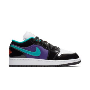 Air Jordan 1 Low GS Black Turbo Green 553560 035