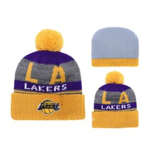 2019 Los Angeles Lakers Yellow Gray Hat 102249