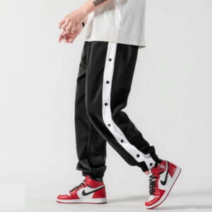 Basketball Pants 2020 William Marchi Basketball Button Pants Black Black-White 103952