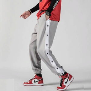 Basketball Pants 2020 William Marchi Basketball Button Pants Gray Grey-White 103962