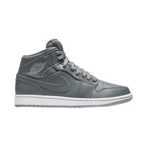 Air Jordan 1 Mid Cool Gray 2015 Cream 554724 031