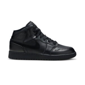 Air Jordan 1 Mid Deep Black GS 554725 090