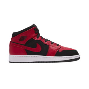 Air Jordan 1 Mid GS Black Gym Red 554725 054