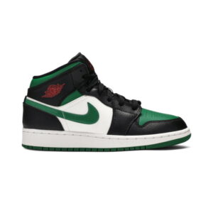 Air Jordan 1 Mid GS Black Pine Green 554725 067