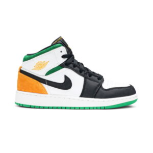 Air Jordan 1 Mid GS Lucky Green Laser Orange Green BQ6931 101