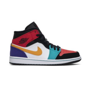 Air Jordan 1 Mid Multi-Color Sneakers Black 554724 125