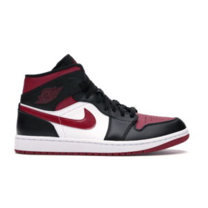 Air Jordan 1 Mid Noble Red White 554724 066