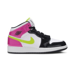 Air Jordan 1 Mid SE GS Cyber Active Fuchsia Sneakers CZ9835 100