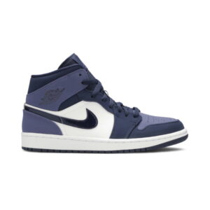 Air Jordan 1 Mid Sanded Purple Sneakers White 554724 445