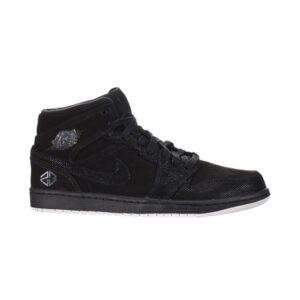 Air Jordan 1 Mid Suit and Sneakers Grey 630767 045