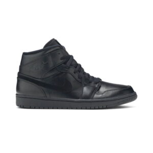 Air Jordan 1 Mid Triple Black 2019 Green 554724 090