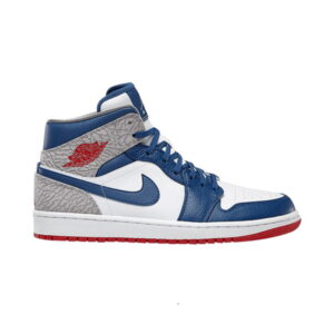 Air Jordan 1 Mid True Blue Red 554724 107