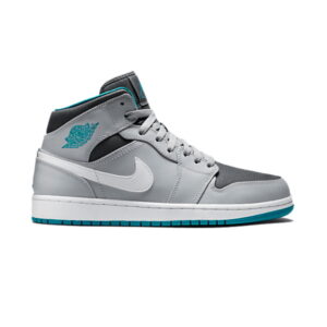 Air Jordan 1 Mid Wolf Gray Tropical Teal 554724 027