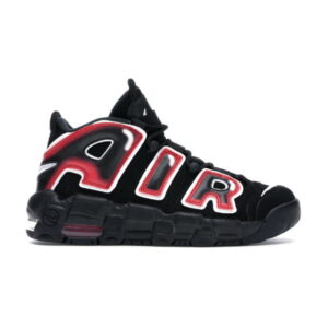 Nike Air More Uptempo Black White Laser Crimson GS 415082 010