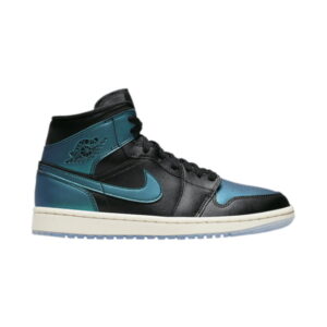 Wmns Air Jordan 1 Mid Metallic Turquoise Sneakers BQ6472 009