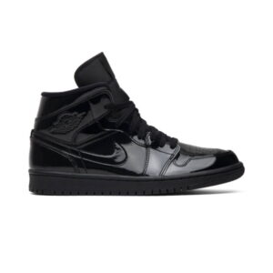 Wmns Air Jordan 1 Mid Patent SE Triple Black BQ6472 002